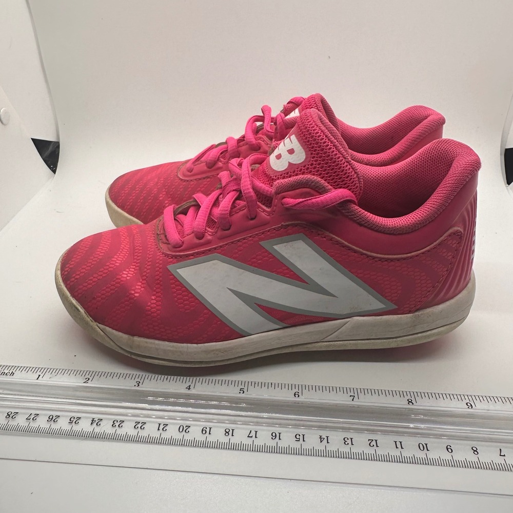 New Balance Turf Shoes‎ Pink Molded Cleats Soccer Baseball Girls Size 13 US - Picture 4 of 10